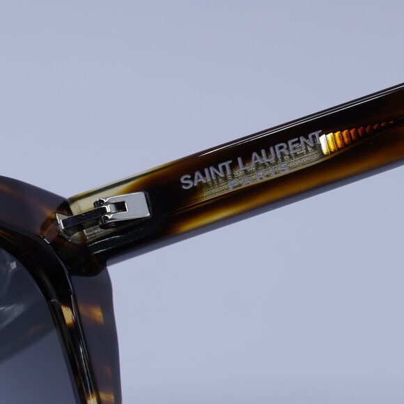 Saint Laurent SL214 KATE 024 Sunglasses Havana Cat Eye Frame, Grey Lenses - Picture 10 of 12